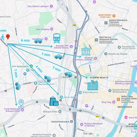 民宿 Teddy Bear - 10 Min To Old Town Gdansk,pkp & Shopping Mall