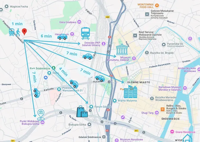 Habitación en casa particular Teddy Bear - 10 Min To Old Town Gdansk,pkp & Shopping Mall